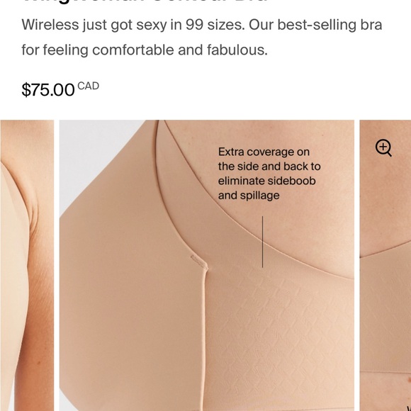 Knix Winged Women Conturn Bra NWOT - Picture 3 of 9